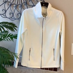 White Old Navy fleece jacket